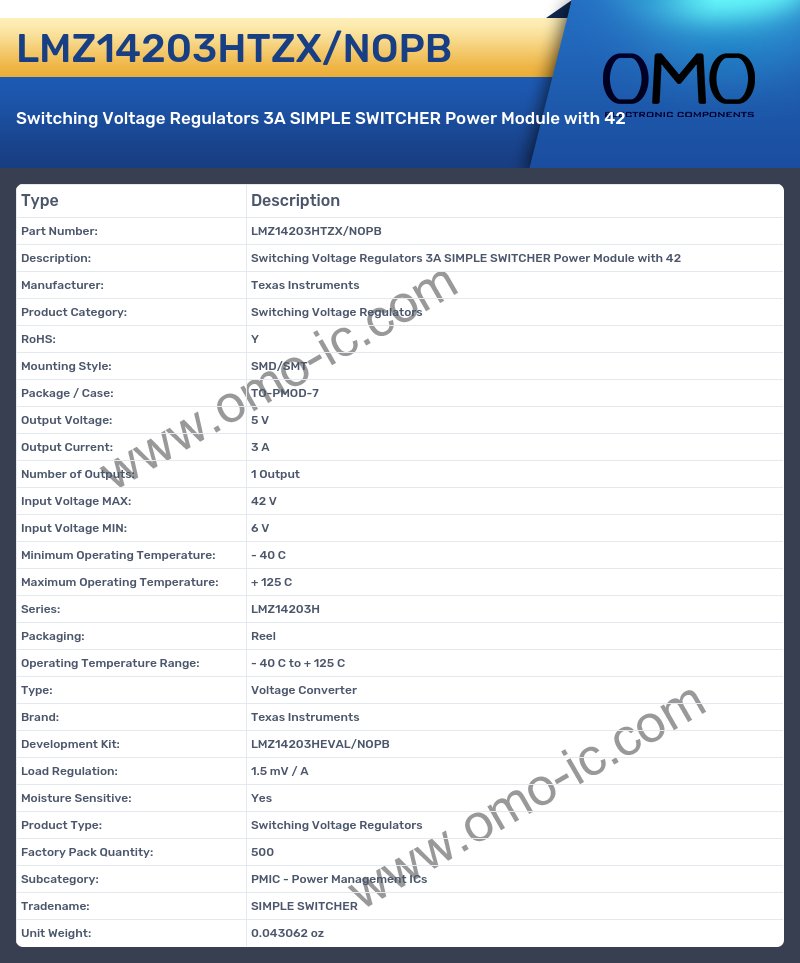 LMZ14203HTZX/NOPB