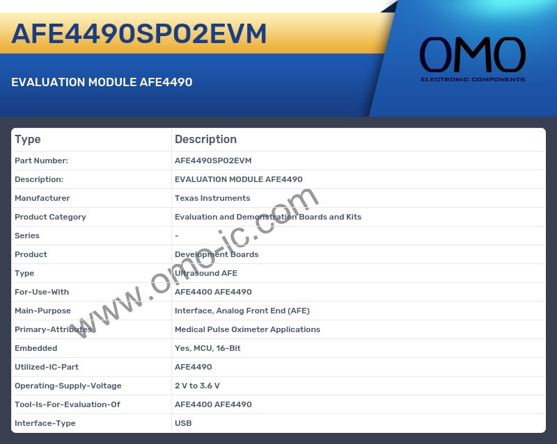 AFE4490SPO2EVM