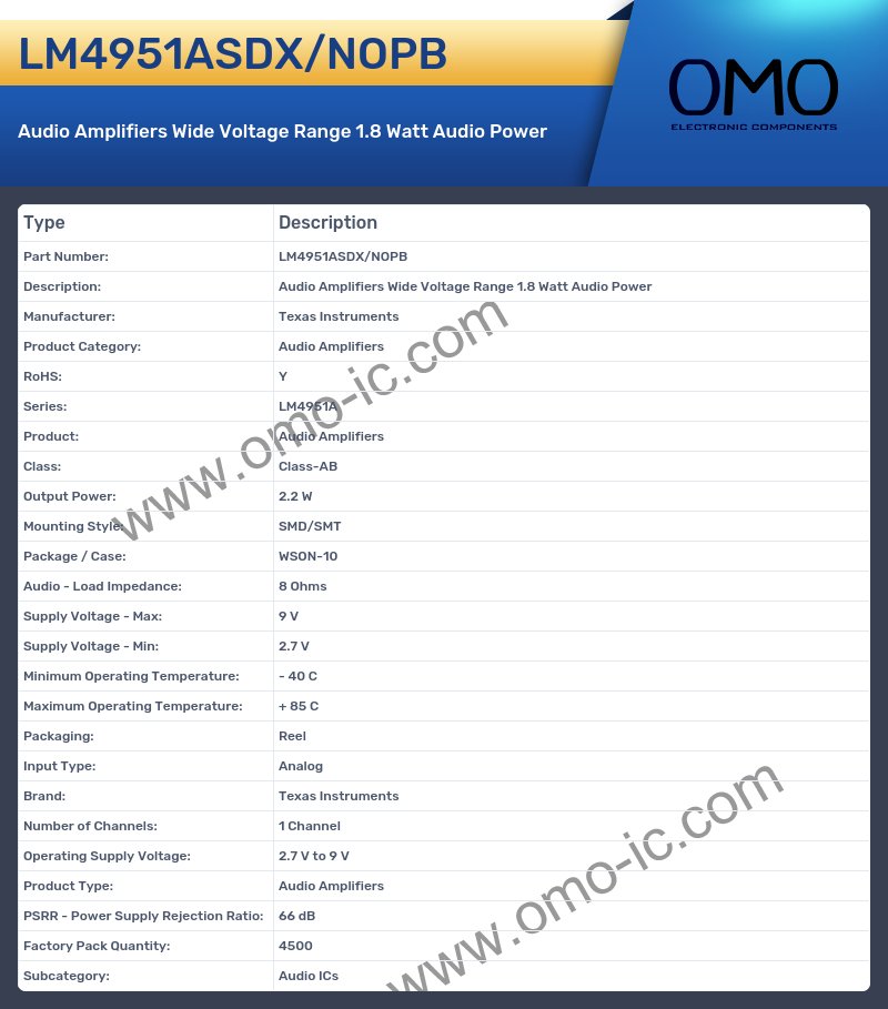 LM4951ASDX/NOPB