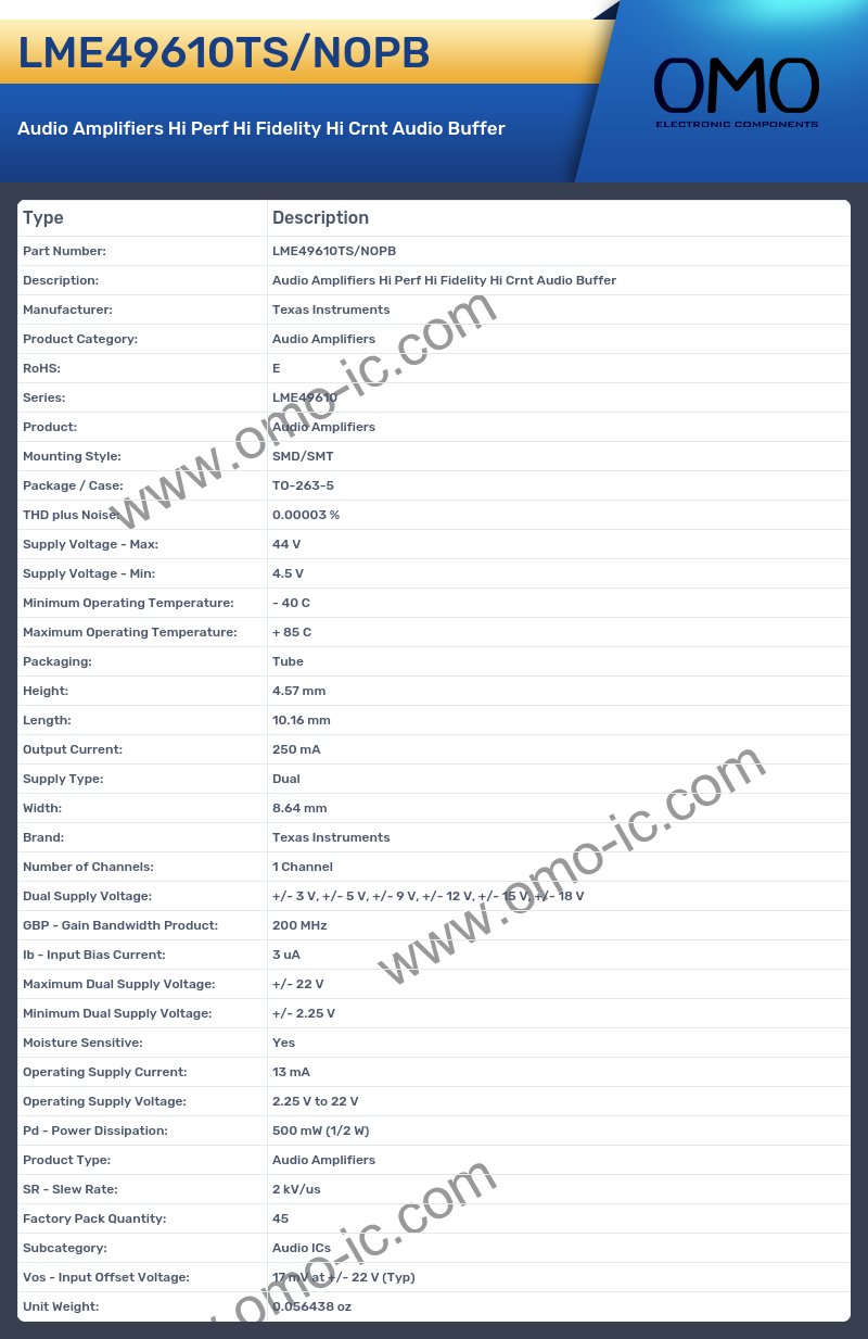 LME49610TS/NOPB