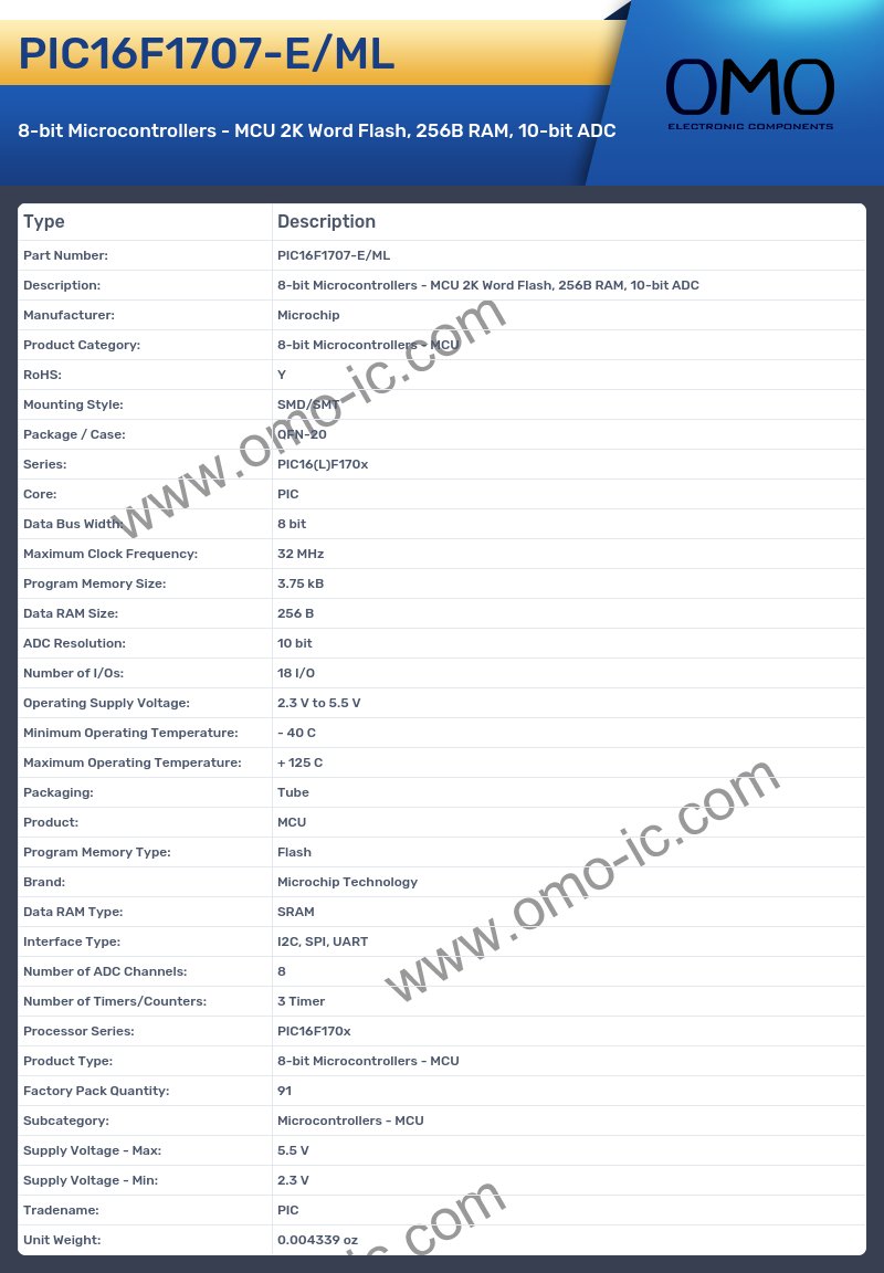 PIC16F1707-E/ML