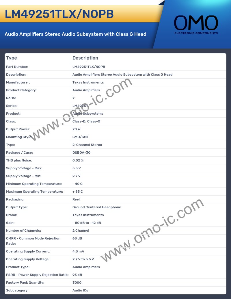 LM49251TLX/NOPB