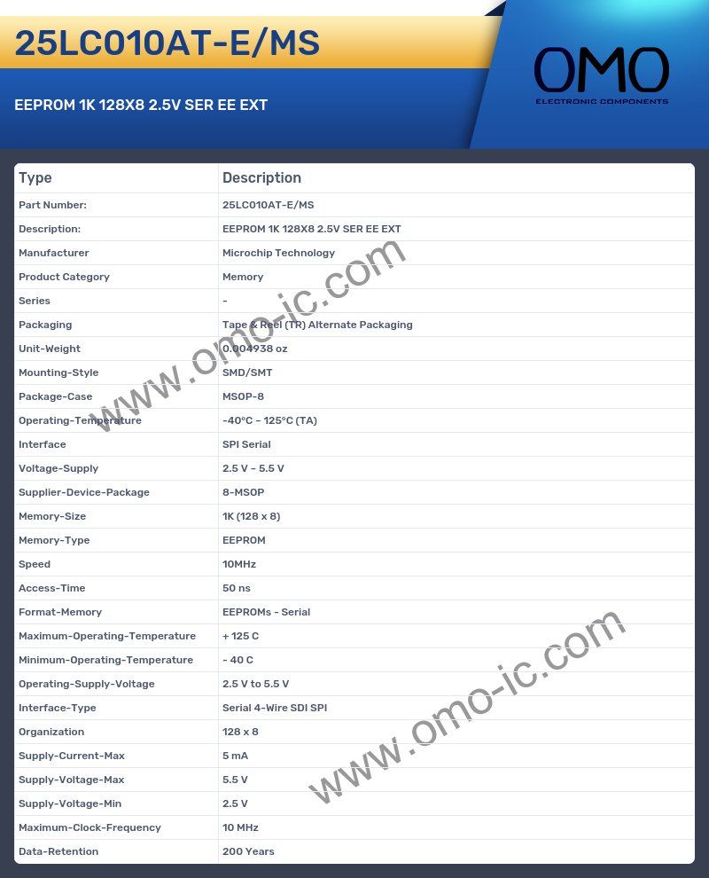 25LC010AT-E/MS