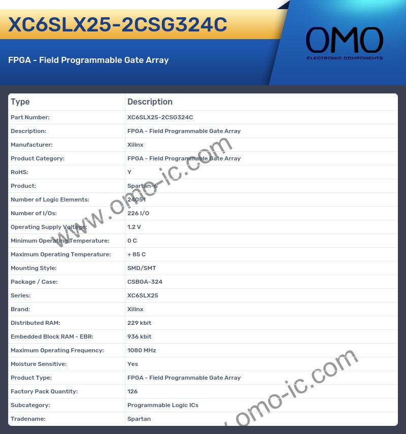 XC6SLX25-2CSG324C