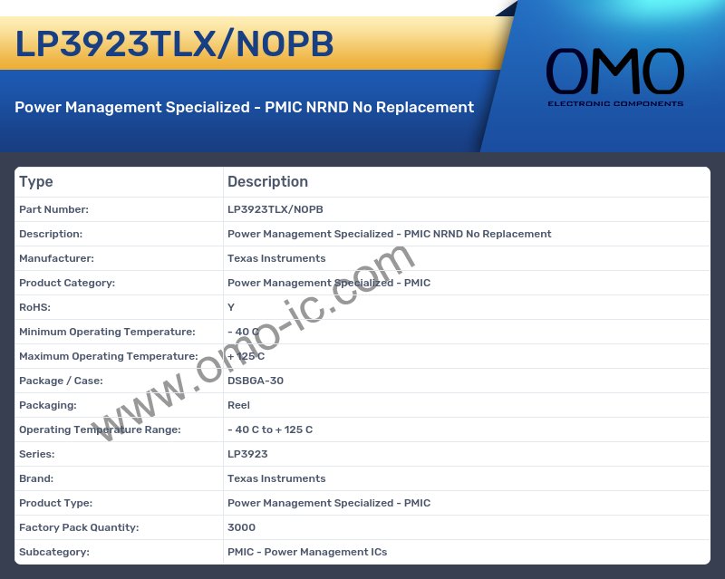 LP3923TLX/NOPB
