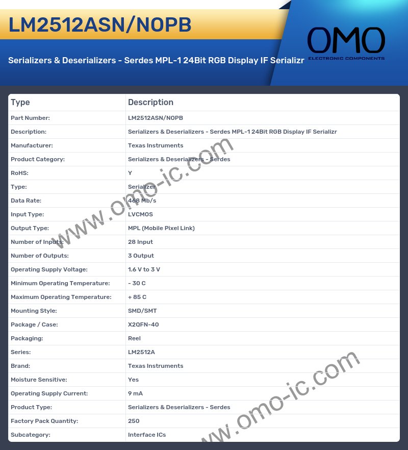 LM2512ASN/NOPB