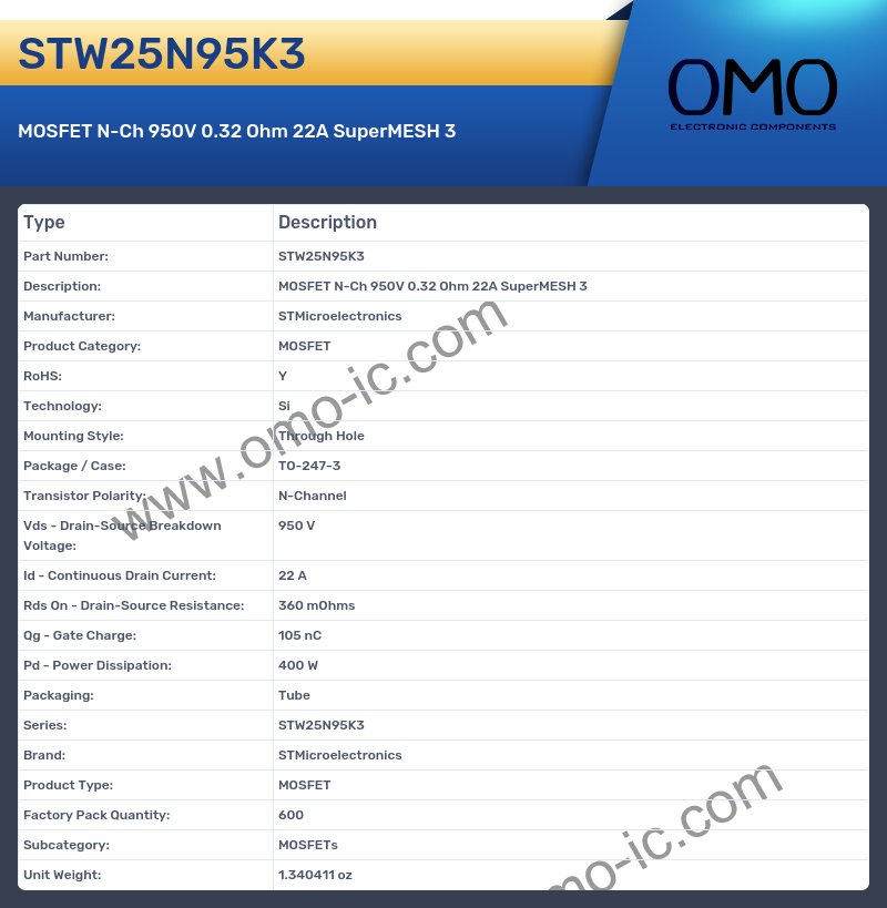 STW25N95K3