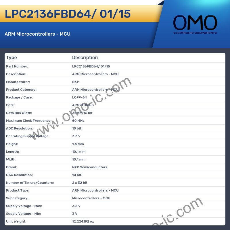 LPC2136FBD64/ 01/15