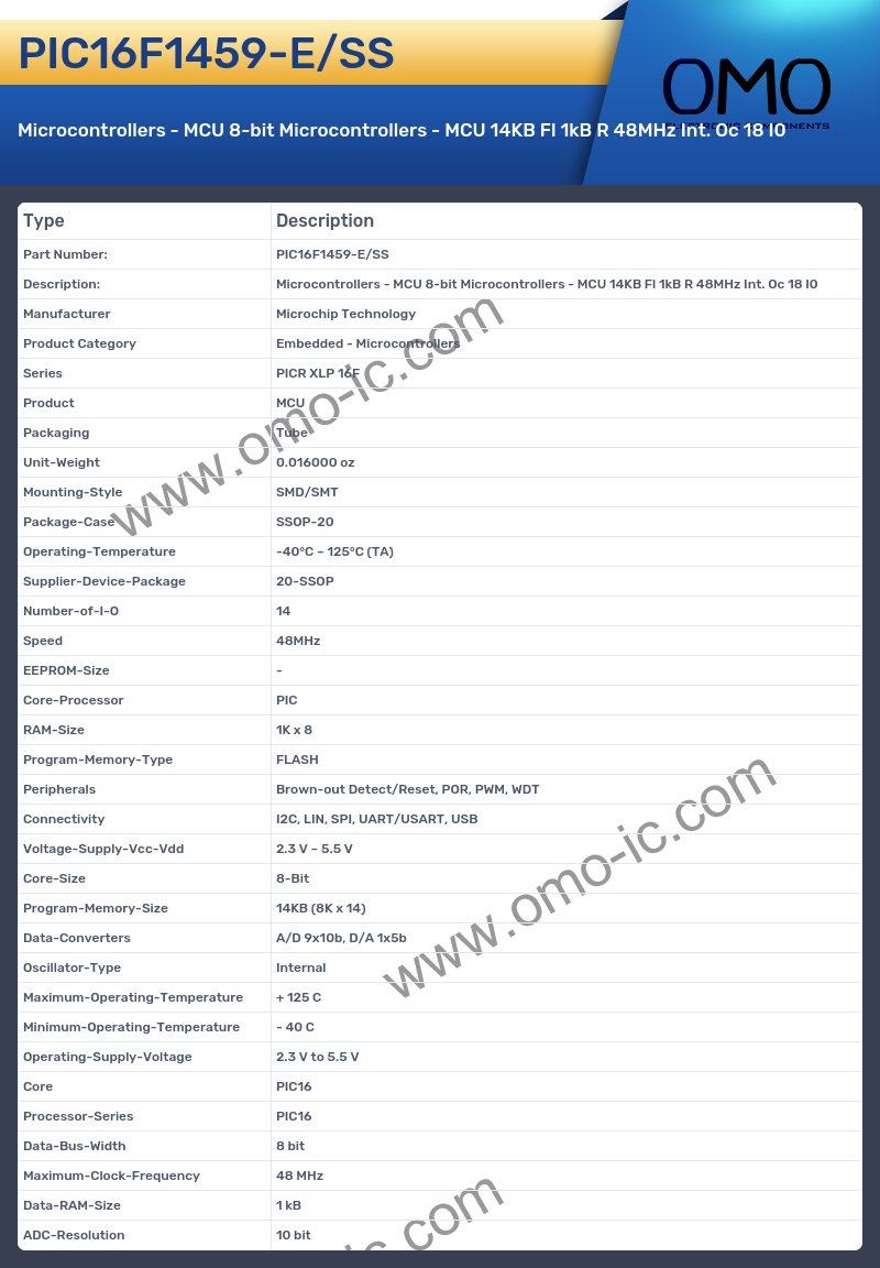 PIC16F1459-E/SS