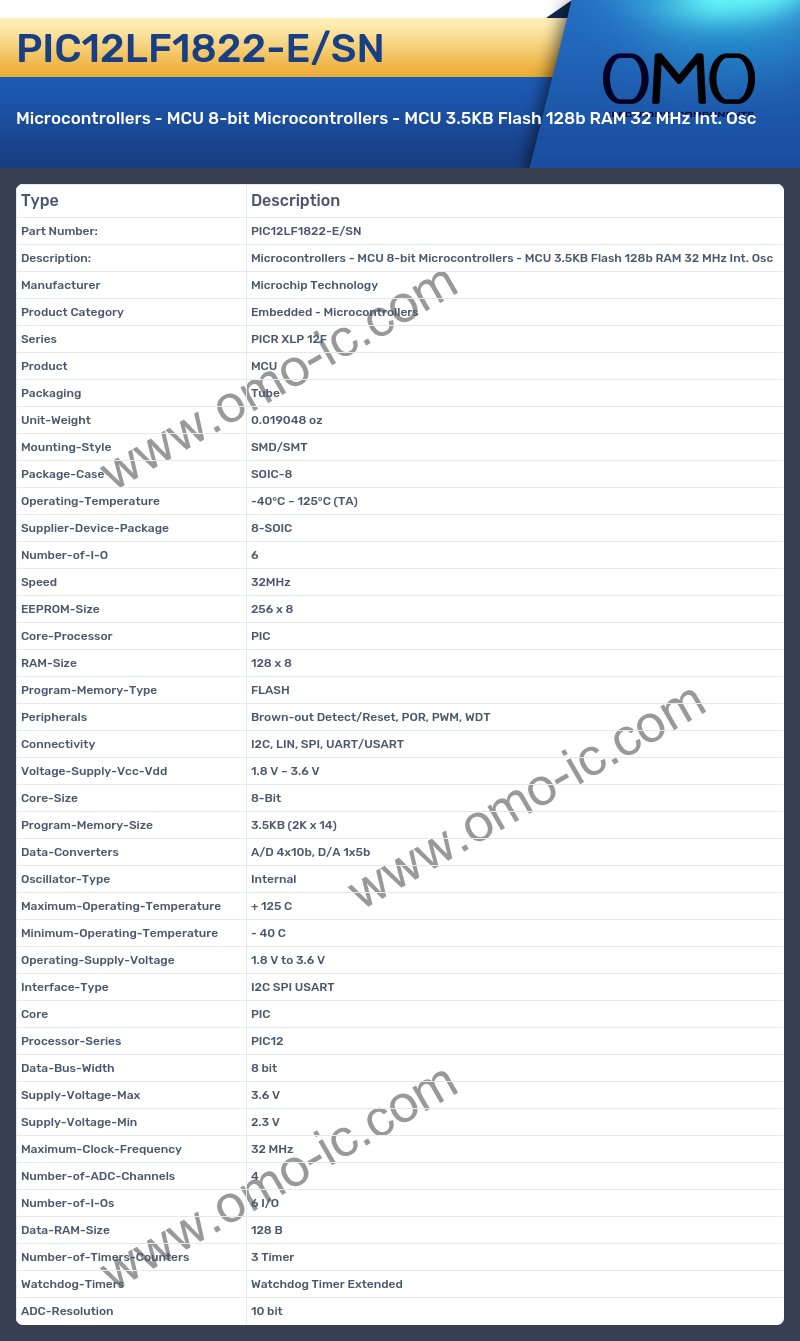 PIC12LF1822-E/SN