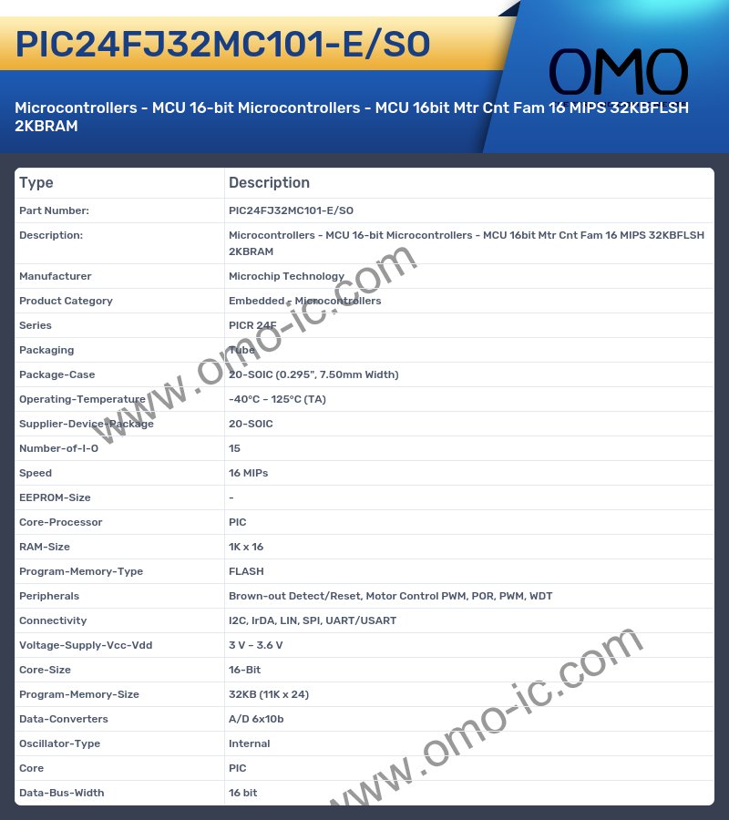 PIC24FJ32MC101-E/SO
