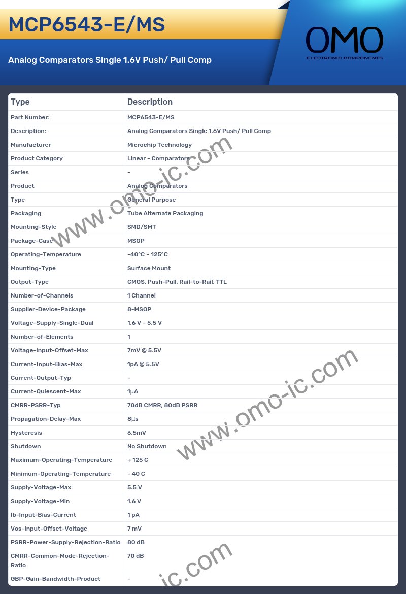 MCP6543-E/MS
