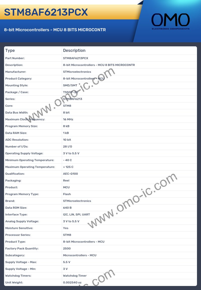 STM8AF6213PCX
