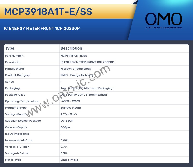 MCP3918A1T-E/SS