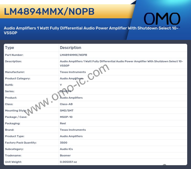 LM4894MMX/NOPB