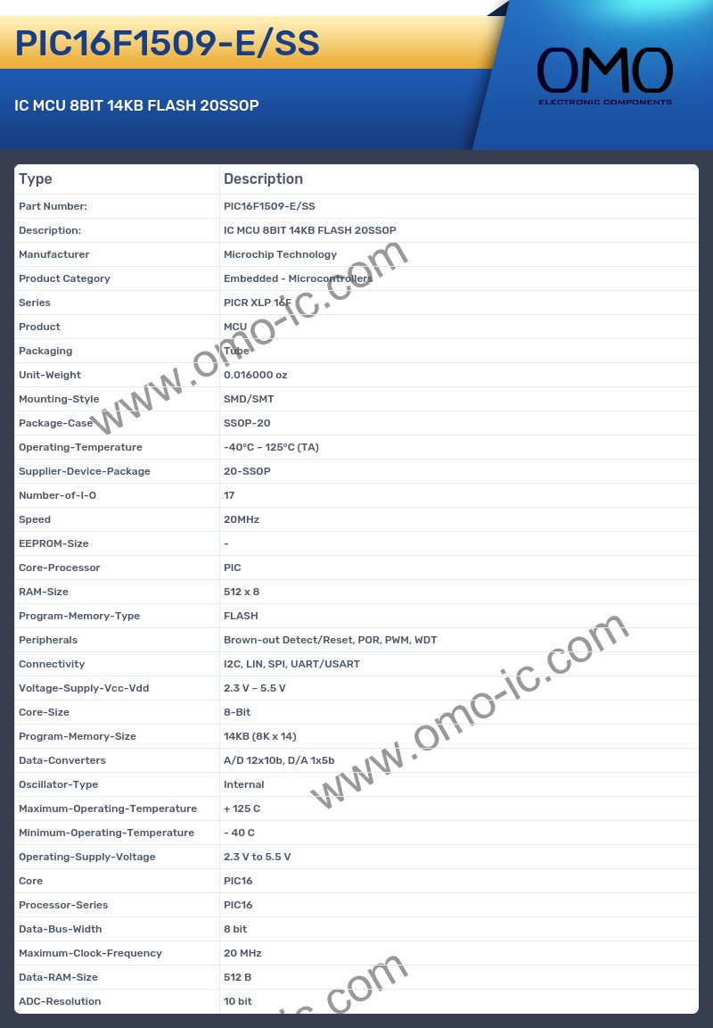 PIC16F1509-E/SS