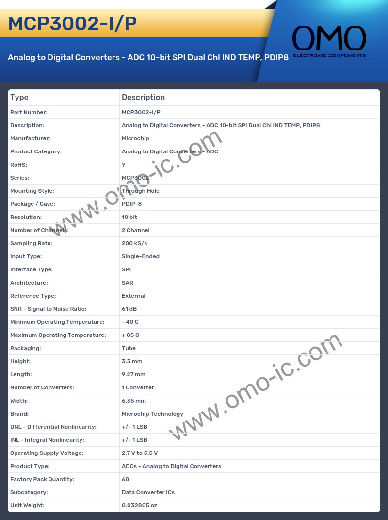 MCP3002-I/P