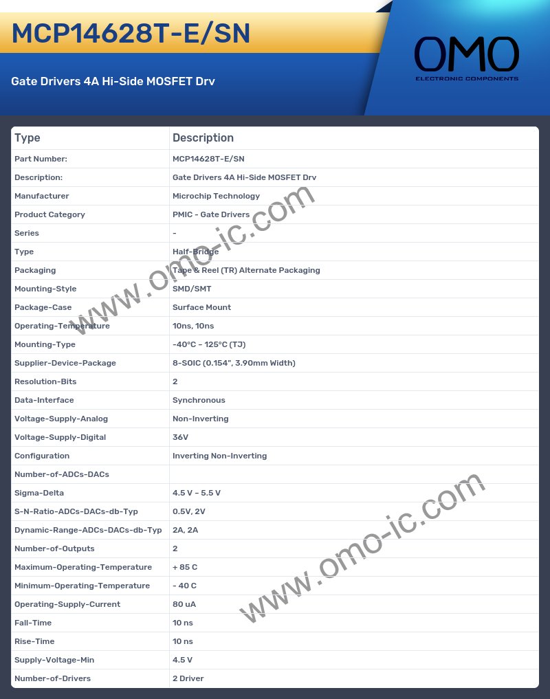 MCP14628T-E/SN