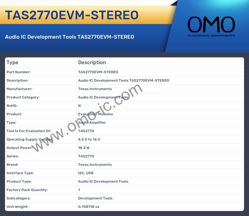 TAS2770EVM-STEREO