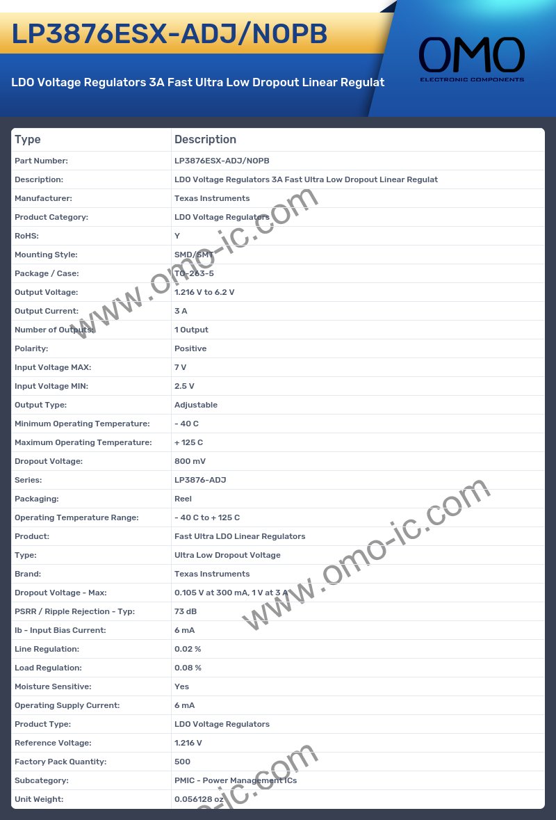 LP3876ESX-ADJ/NOPB