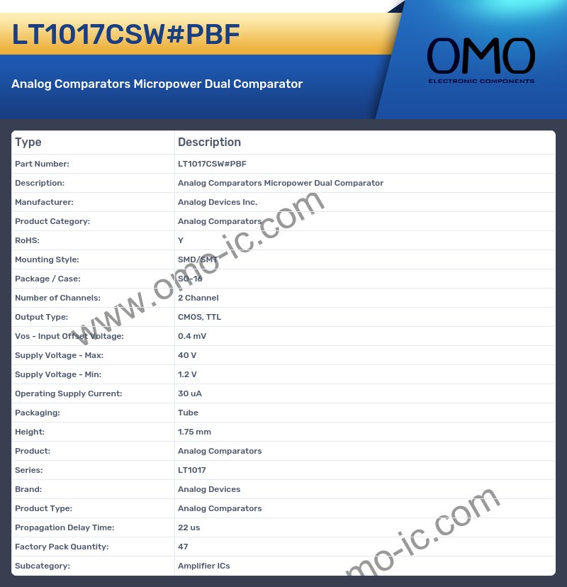 LT1017CSW#PBF