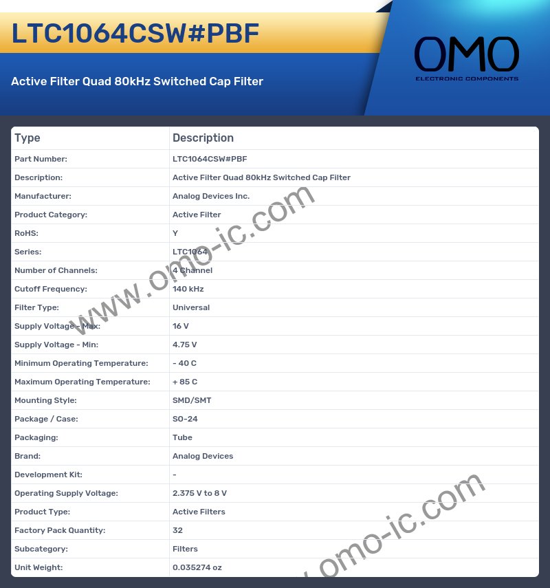 LTC1064CSW#PBF