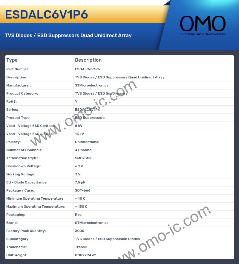 ESDALC6V1P6