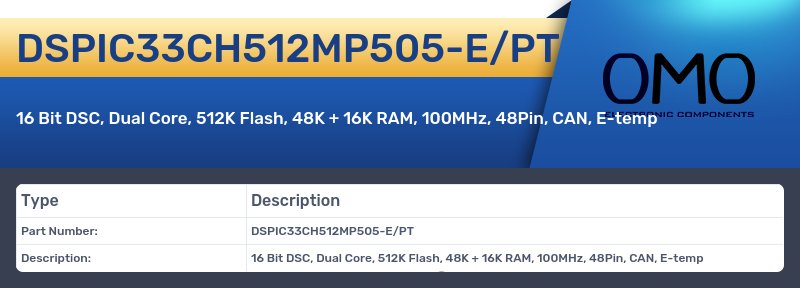 DSPIC33CH512MP505-E/PT