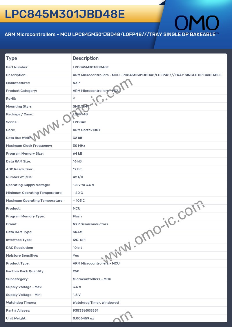 LPC845M301JBD48E
