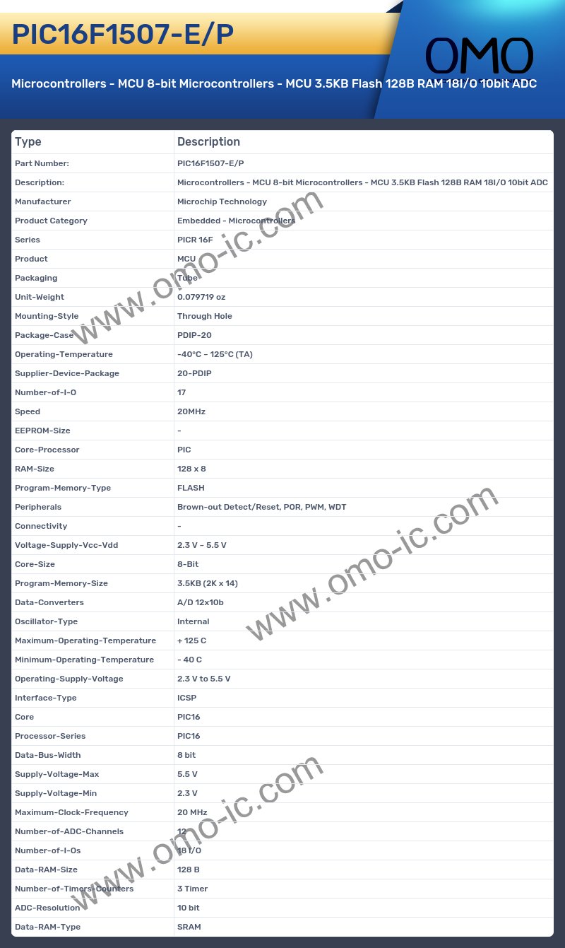 PIC16F1507-E/P