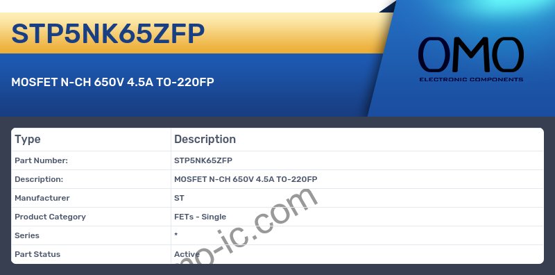 STP5NK65ZFP
