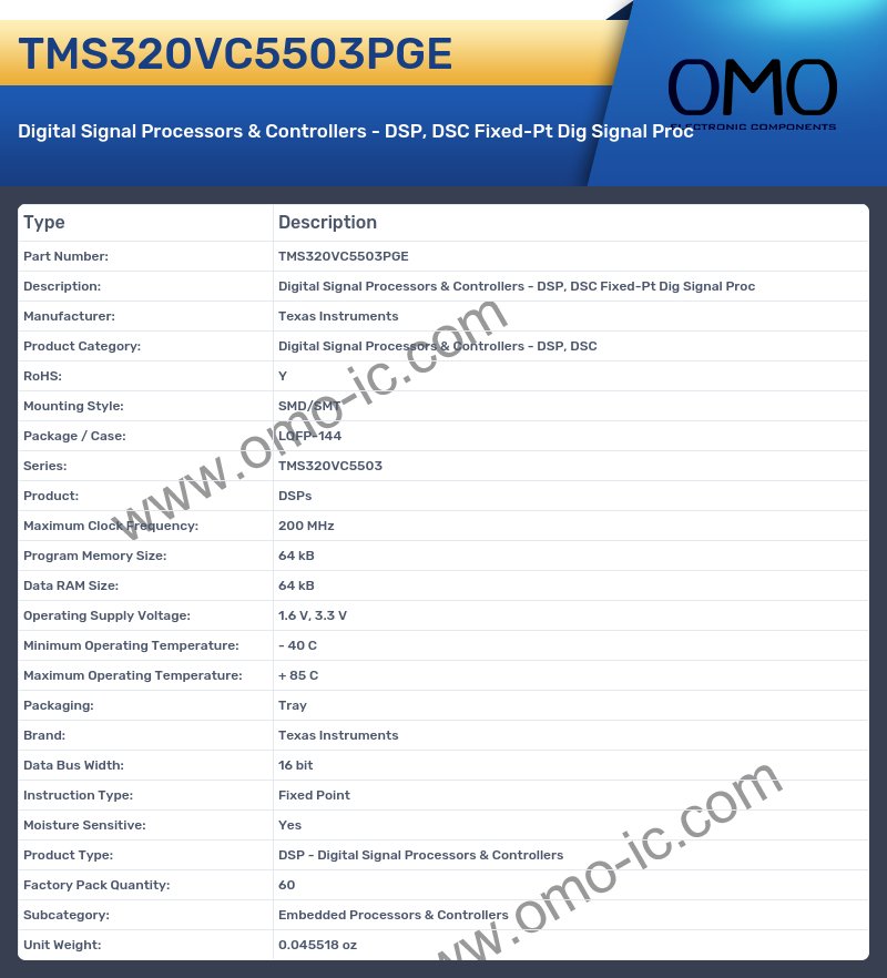 TMS320VC5503PGE