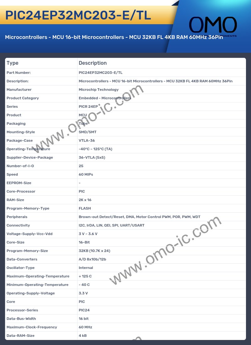 PIC24EP32MC203-E/TL