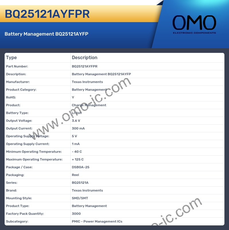 BQ25121AYFPR