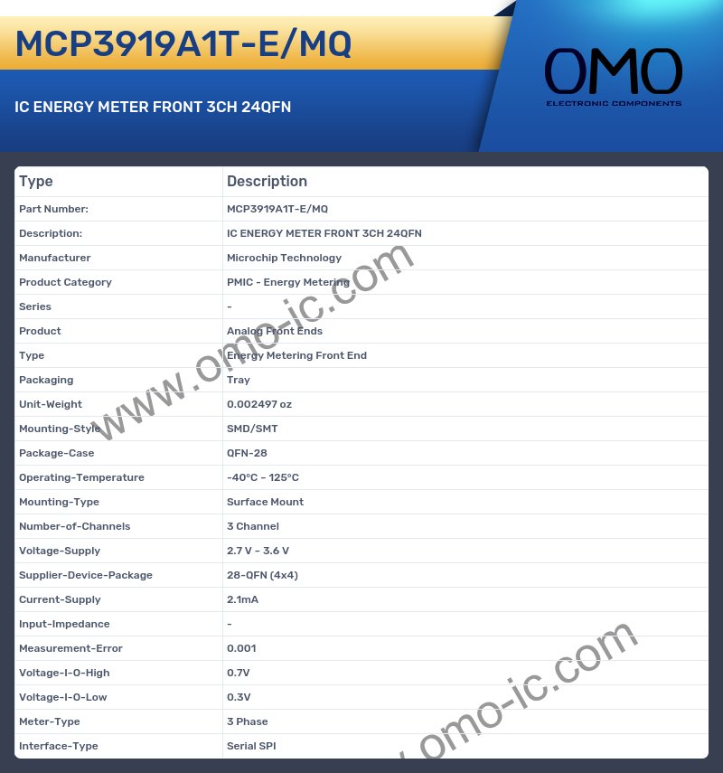 MCP3919A1T-E/MQ