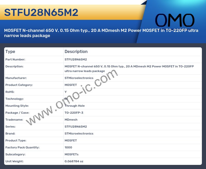 STFU28N65M2