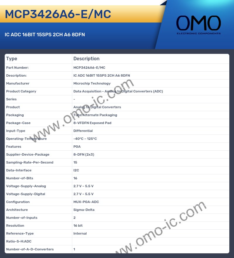MCP3426A6-E/MC