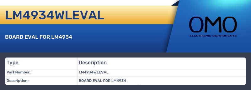 LM4934WLEVAL