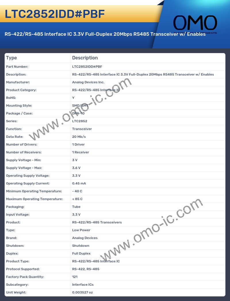 LTC2852IDD#PBF