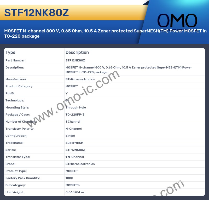 STF12NK80Z