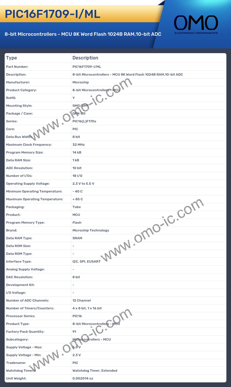 PIC16F1709-I/ML