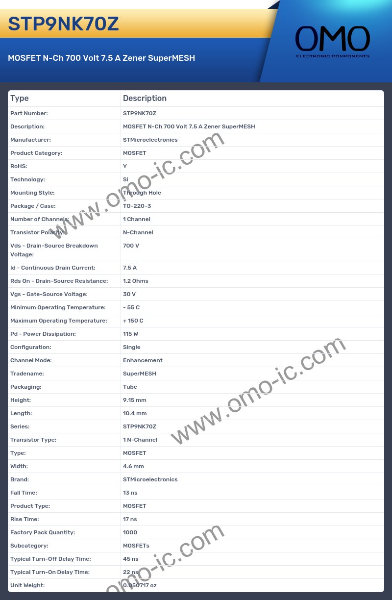 STP9NK70Z