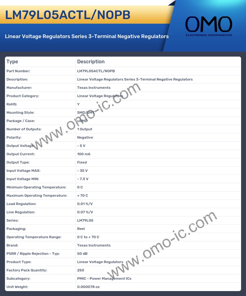 LM79L05ACTL/NOPB