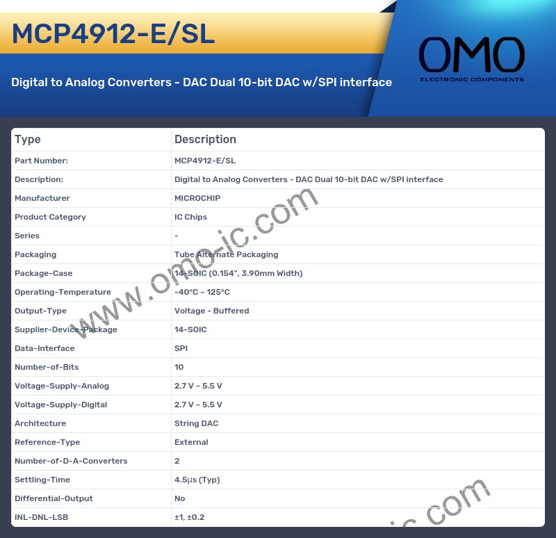 MCP4912-E/SL