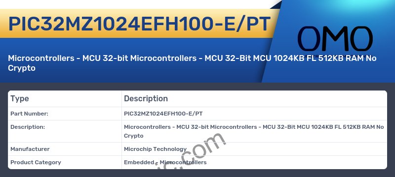 PIC32MZ1024EFH100-E/PT