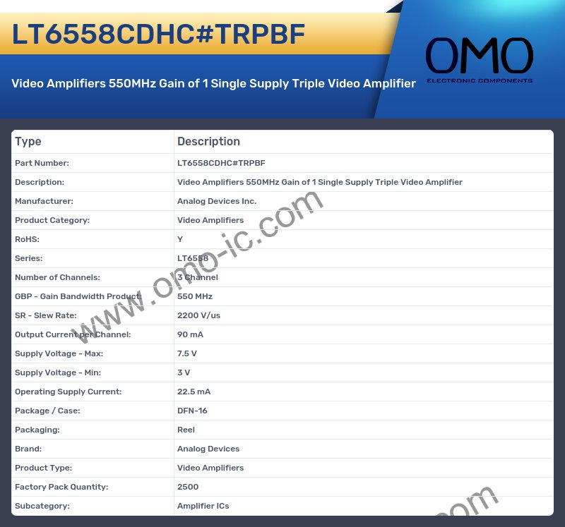 LT6558CDHC#TRPBF