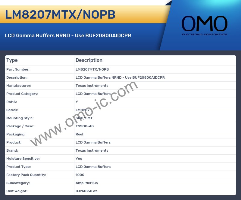 LM8207MTX/NOPB