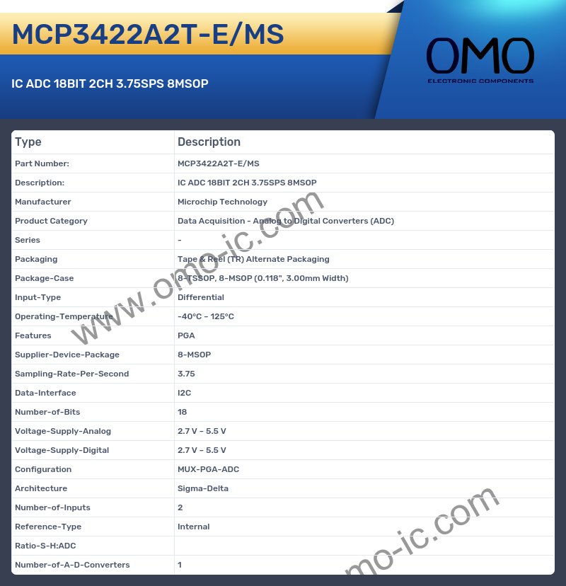 MCP3422A2T-E/MS