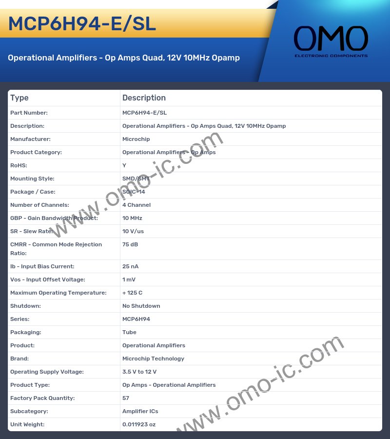 MCP6H94-E/SL