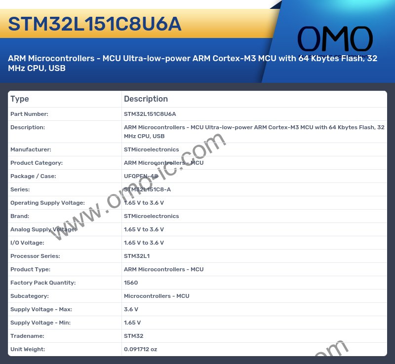 STM32L151C8U6A